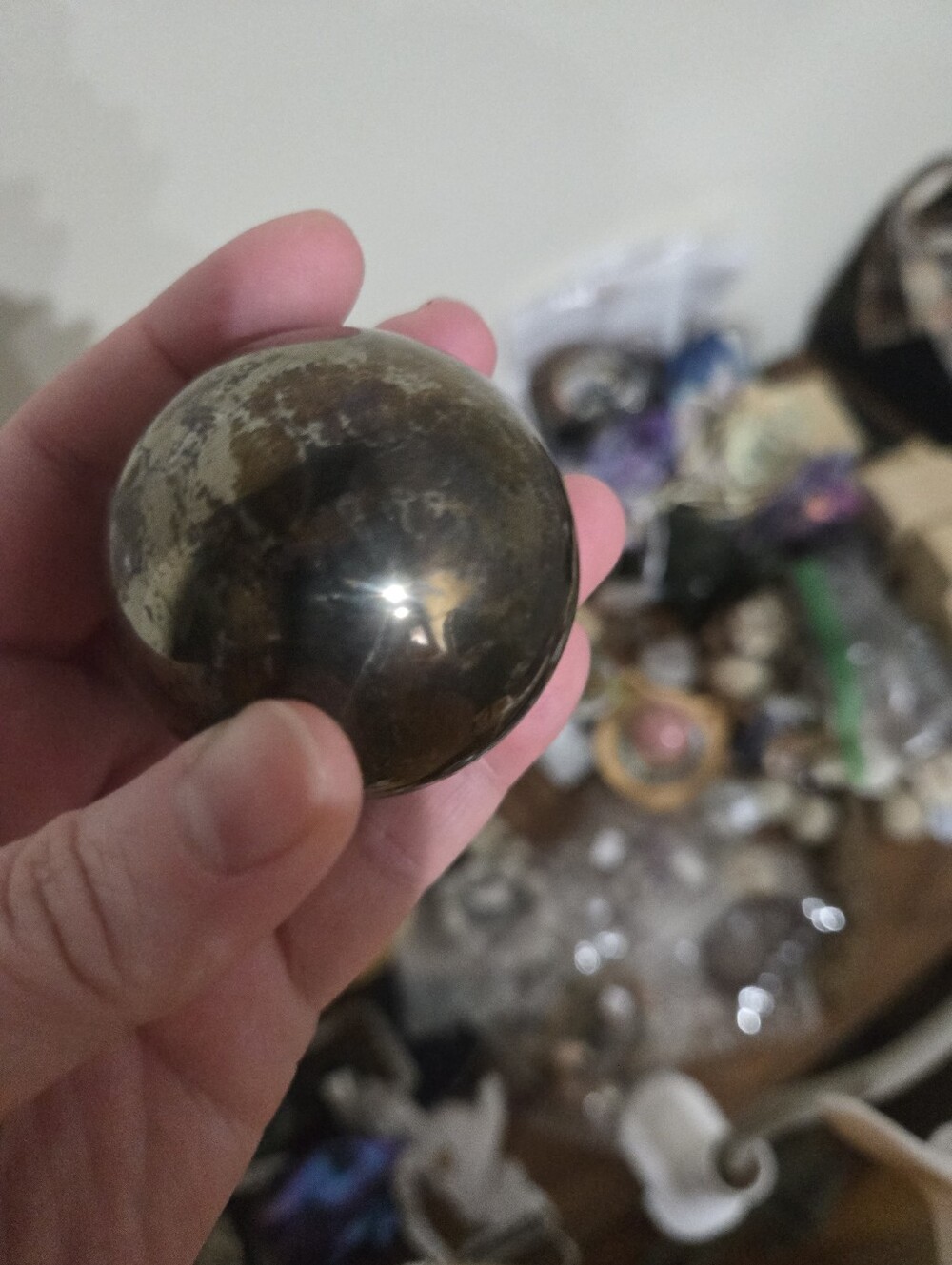 Healers Gold (Pyrite & Magnetite) Crystal Sphere B